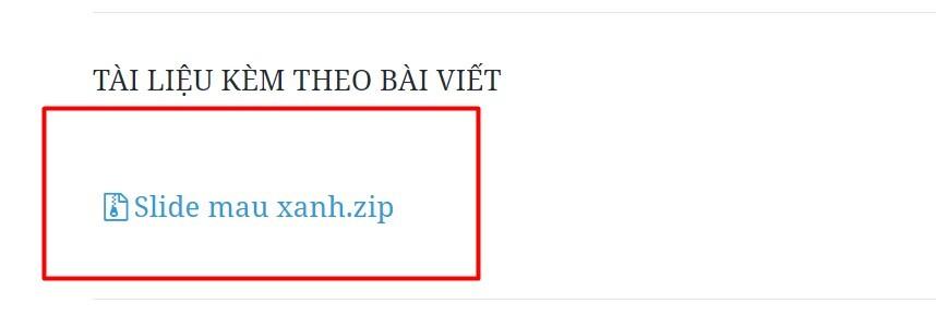 Hướng dẫn tải slide Powerpoint màu xanh lá về máy
