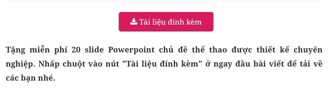 20 slide Powerpoint chủ đề thể thao thiết kế chuyên nghiệp