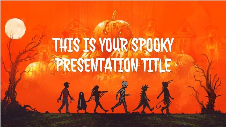 slide Powerpoint màu cam 1