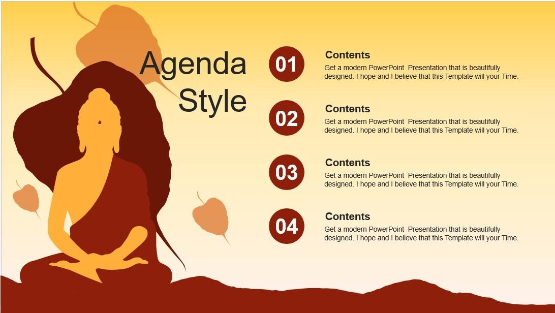 slide Powerpoint màu cam 2