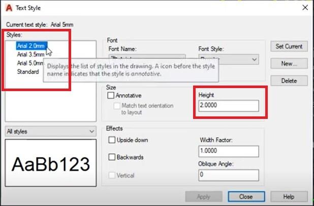 Cách thiết lập Textstyle cho đúng và đẹp để viết chữ trong AutoCAD