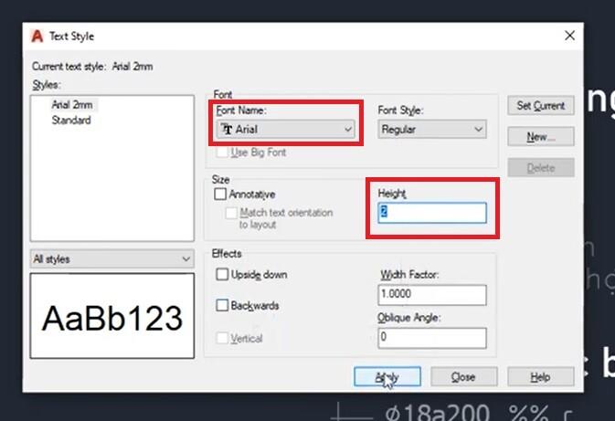 Cách thiết lập Textstyle cho đúng và đẹp để viết chữ trong AutoCAD