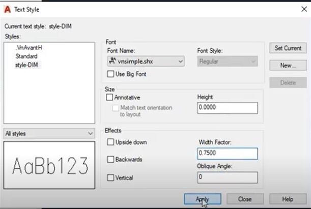Hướng dẫn cách chuẩn nhất để thiết lập Dimstyle trong AutoCAD