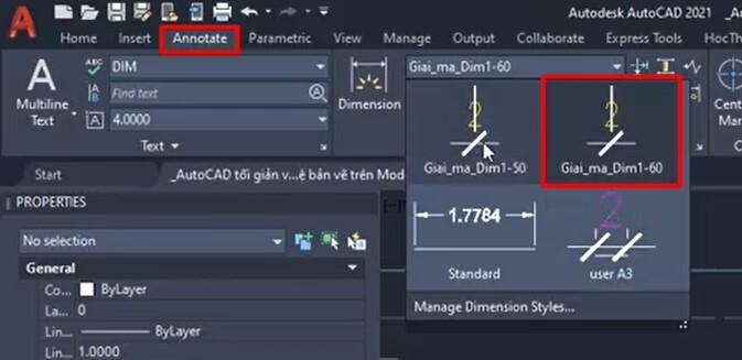 Giải mã cách thiết lập DimStyle theo tỷ lệ bản vẽ trên Model