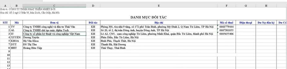 Hướng dẫn cách thiết lập Excel cho sổ nhật ký chung của kế toán