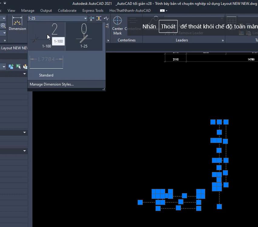 3 bước trình bày bản vẽ AutoCAD chuyên nghiệp bằng cách dùng Layout