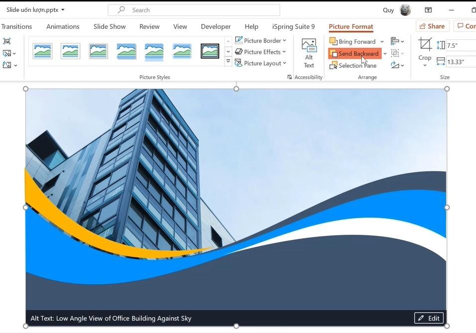 Hướng dẫn cách vẽ đường uốn lượn trong slide Powerpoint