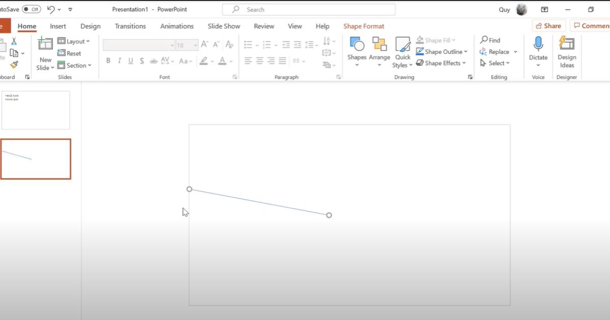 Xóa bỏ các chi tiết thừa nằm ngoài khung thiết kế Powerpoint