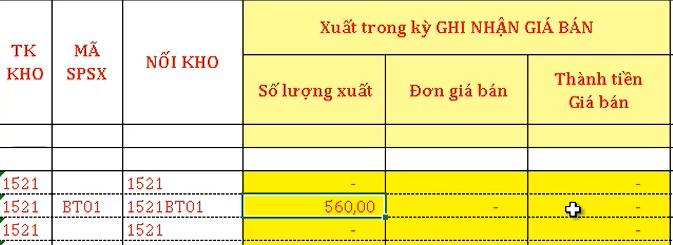 Cách xuất kho, lập bảng xuất kho nguyên liệu và nhập kho thành phẩm