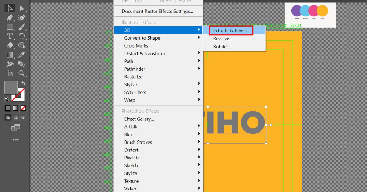 Hướng dẫn cách tạo hiệu ứng chữ 3D trong AI cực đơn giản