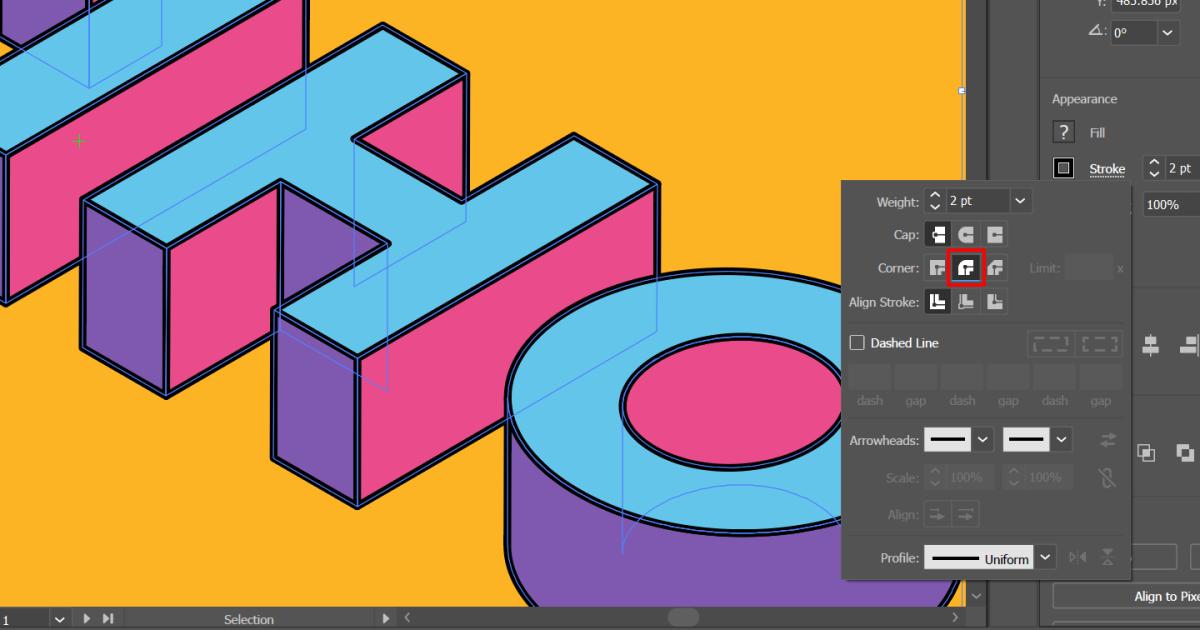 Hướng dẫn cách tạo hiệu ứng chữ 3D trong AI cực đơn giản