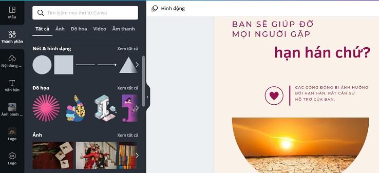 Hoàn chỉnh bằng các công cụ thiết kế thành phần