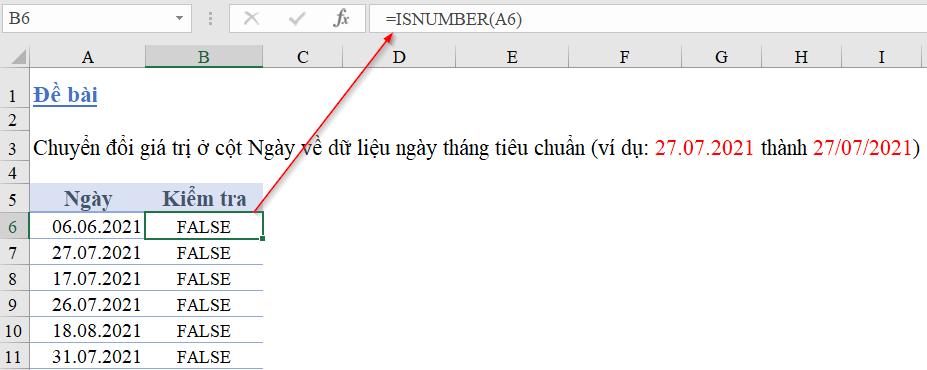Hướng dẫn 3 cách đơn giản sửa lỗi ngày tháng có dấu chấm ngăn cách dạng 14.03.2021