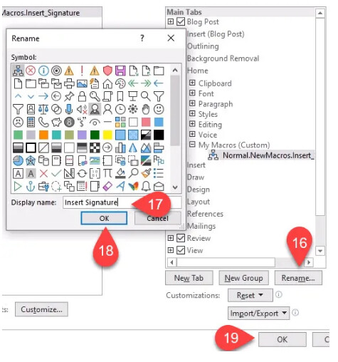 Cách tạo Macro tự động chèn chữ ký trong Word