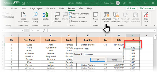 How to hide and show formulas