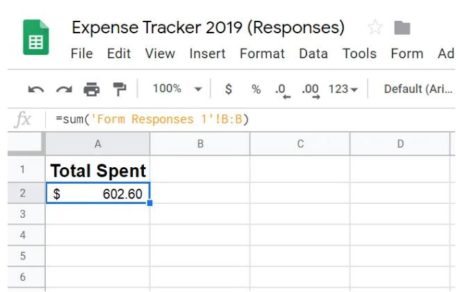 Cách tự động tính toán các khoản chi tiêu với Google Sheets và Google Form