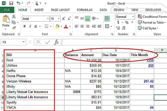 Lập ngân sách cá nhân với Microsoft Excel trong 4 bước đơn giản