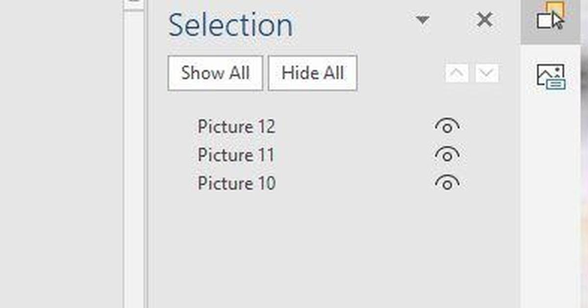 selection pane trong word là gì