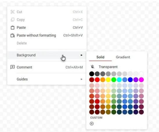 Tạo business card từ một tài liệu mới với Google Drawing
