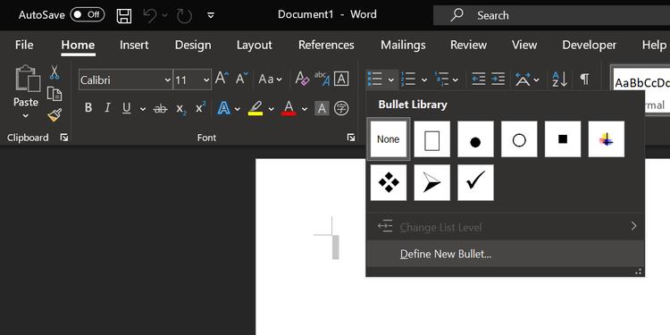 Thêm checkbox vào tài liệu Word để in