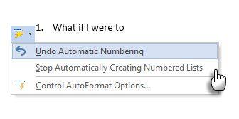 Tạo danh sách trong word