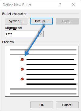 Sử dụng hình ảnh thay cho dấu dầu dòng