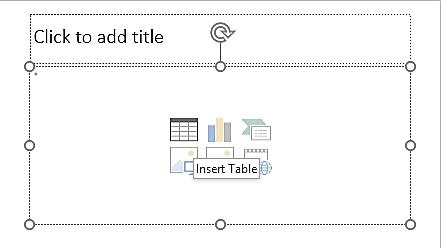 Chèn bảng biểu (Table) vào Slide