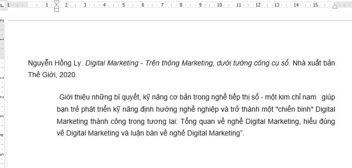 Cách tạo danh mục tài liệu tham khảo có trích dẫn trong Microsoft Word