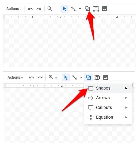 Sử dụng Shapes để tạo và chèn text box trong Google Documents 1