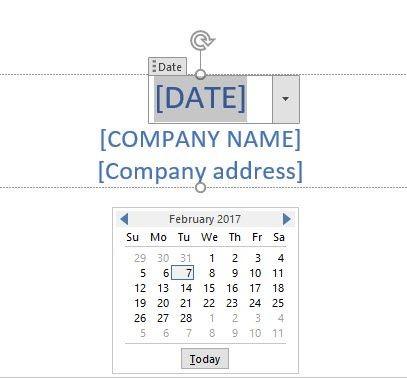 Thay đổi các trường Date trong Word