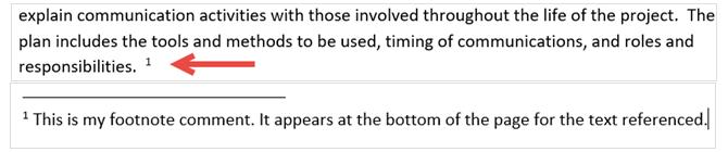 Footnote, Endnote tạo chú thích cho tài liệu