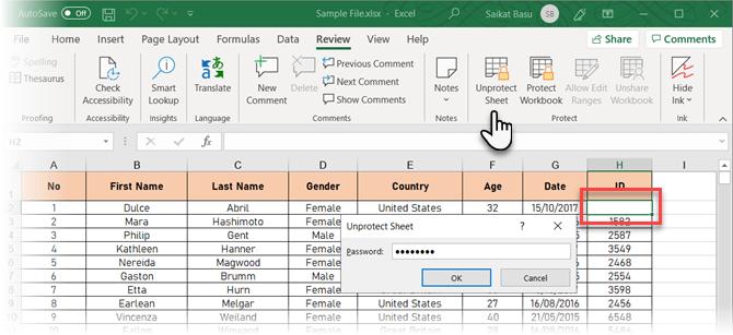 Cách ẩn và hiển thị các công thức