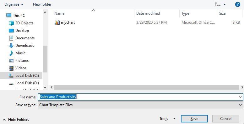 Cách lưu biểu đồ Excel dưới dạng template 3