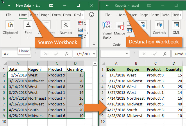 Tự động cập nhật dữ liệu từ các sheet trong các file Excel khác nhau bằng Paste Link 1