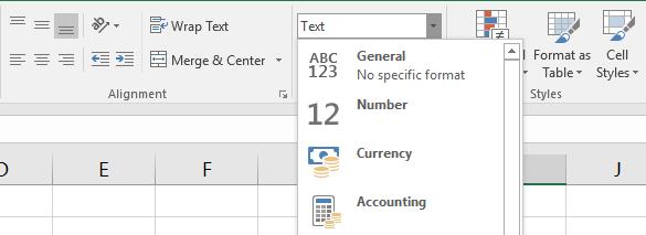 tại sao công thức Excel của bạn không tính toán