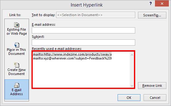 Cách tạo liên kết đến một email mới trong PowerPoint