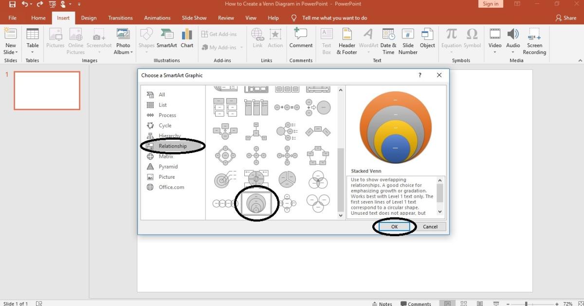 Hướng dẫn cách tạo sơ đồ Venn trong PowerPoint