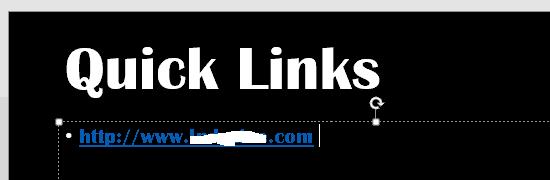 Cách tạo liên kết văn bản tự động trong PowerPoint