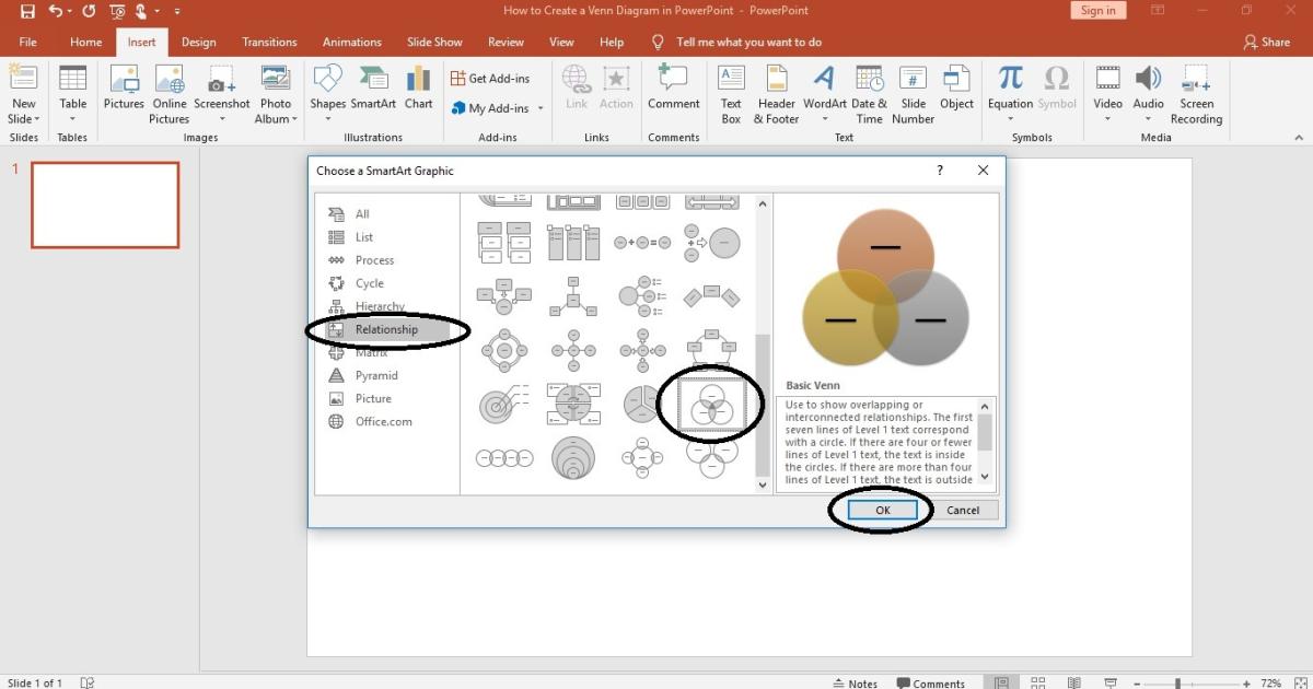 Hướng dẫn cách tạo sơ đồ Venn trong PowerPoint