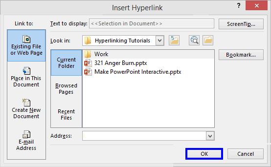 Cách tạo liên kết văn bản trong PowerPoint