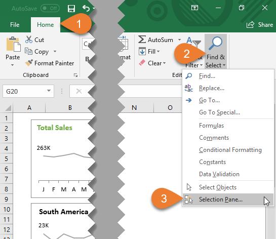 cách chọn nhiều hình Shapes trong Excel