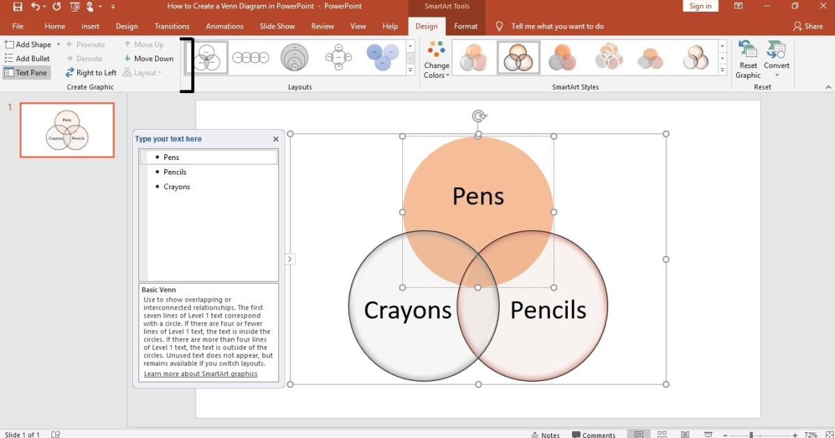 Hướng dẫn cách tạo sơ đồ Venn trong PowerPoint
