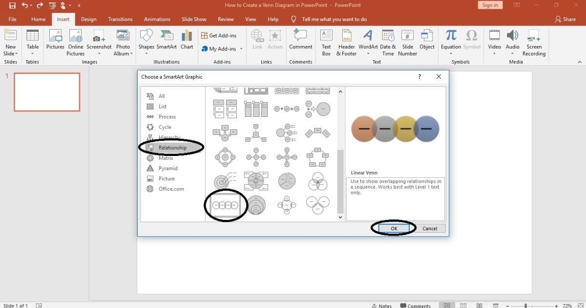 Hướng dẫn cách tạo sơ đồ Venn trong PowerPoint