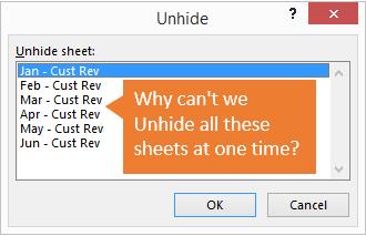 3 cách để hiển thị nhiều sheets trong Excel 