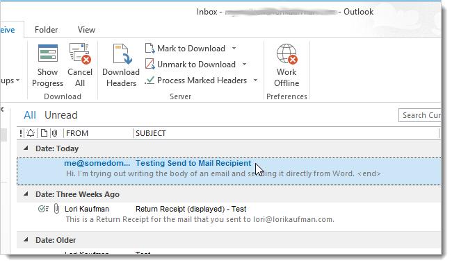Hướng dẫn cách gửi Email trực tiếp trong Word