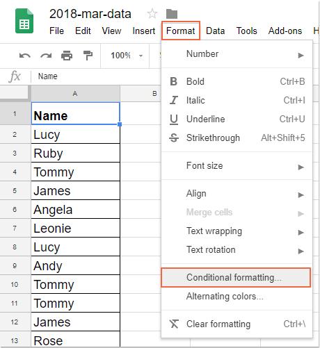Hướng dẫn highlight nhiều giá trị trùng lặp trong Google Sheet
