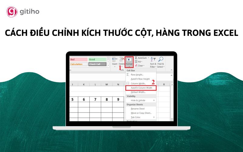 Cách chỉnh kích thước ô trong Excel chi tiết, dễ hiểu nhất