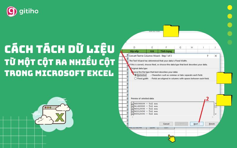 Hướng dẫn 2 cách tách cột trong Excel cực dễ