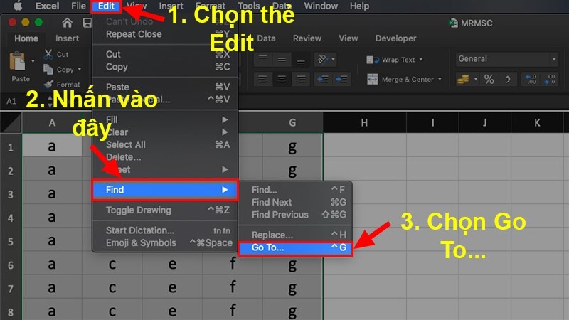 Hướng dẫn cách copy trong Excel không chứa dòng và cột ẩn