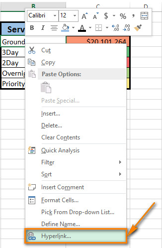 Cách tạo Hyperlink trong Excel để di chuyển giữa các trang tính